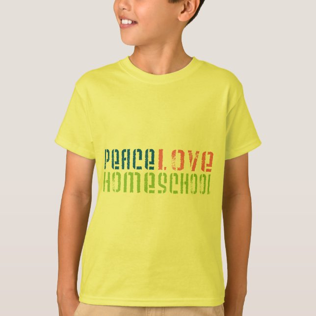 Camiseta Amor Homeschool de la paz (Anverso)