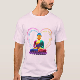 Camiseta 🌈 "Amor iluminado: El 🌸 de San Valentín de Buda