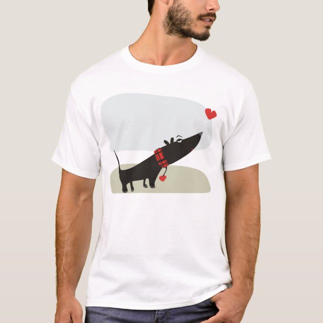 Camiseta Amor incondicional de Terrier del escocés (Anverso)
