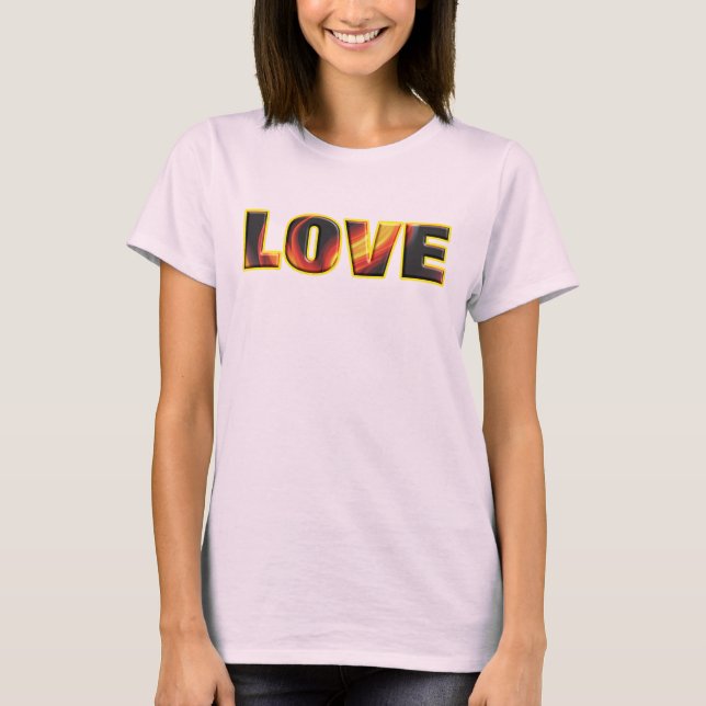 CAMISETA AMOR INFIERNO (Anverso)