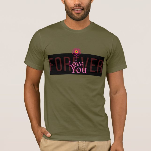 Camiseta Amor infinito - Diseño romántico del corazón atómi (Anverso)