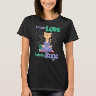 Camiseta Amor Inhale Rabia Exhale Yoga Chakra Meditación ca