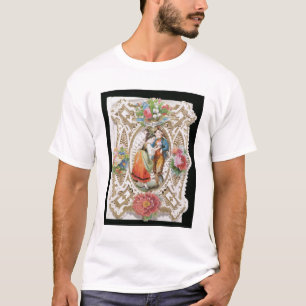 Camiseta Amor, inocencia, tarjeta de San Valentín, c.1870 (