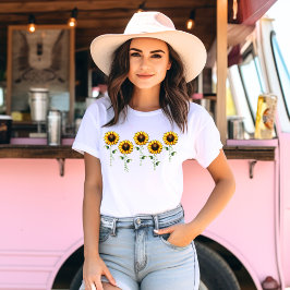 Camiseta Amor inspirador, Esperanza Creer, Fe, Girasol