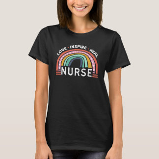 Camiseta Amor Inspirar Sanar Enfermera Médica Asistencia Sa