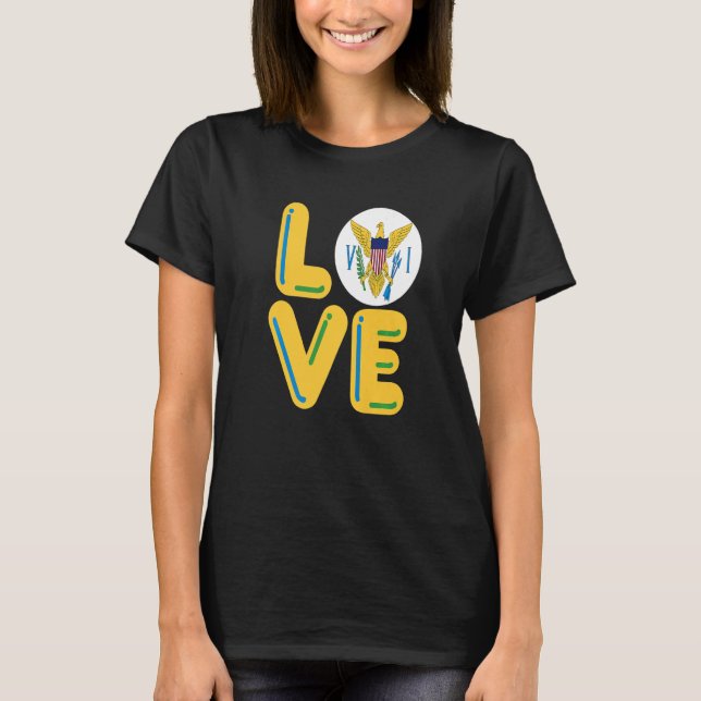 Camiseta AMOR Islas Vírgenes (Anverso)