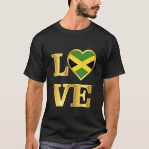 Camiseta AMOR Jamaica Día de la Independencia Corazón Jamai