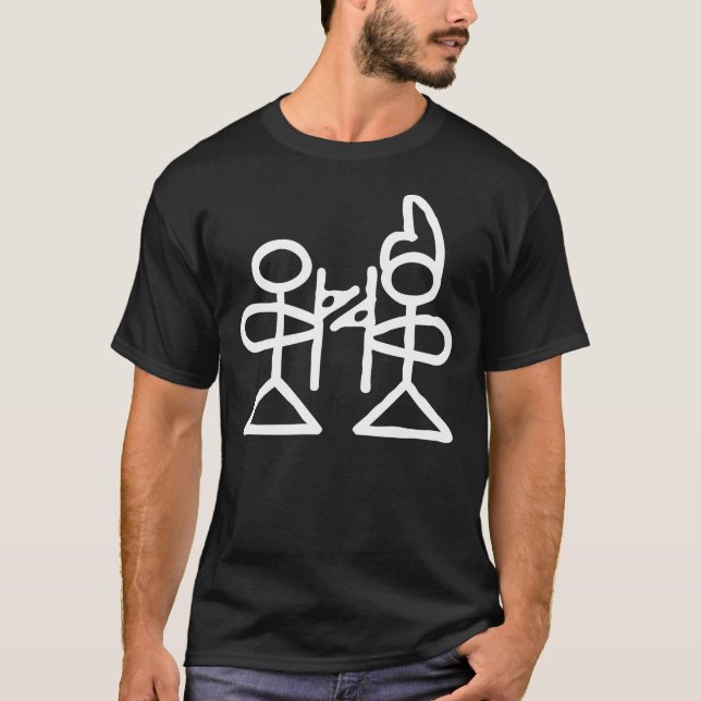 Camiseta Amor, jeroglífico chino (Dongba) (Anverso)
