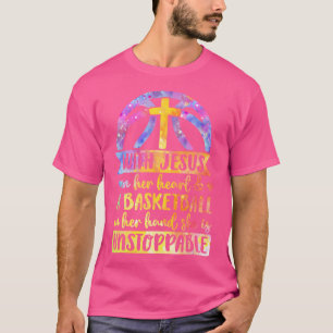 Camiseta Amor Jesús Chica de Baloncesto Jugador Imparable R