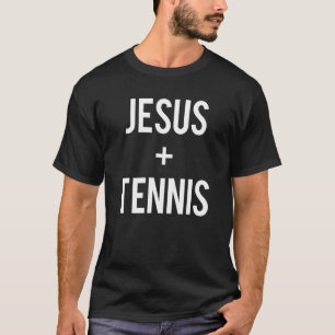 Camiseta Amor Jesús Y Jugador De Tenis Cita Cristiano