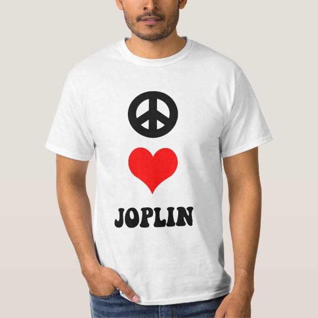 Camiseta amor Joplin de la paz (Anverso)
