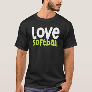 Camiseta Amor Jugador de Softbol Coach Sport Softball Bat 1