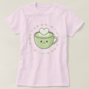 Camiseta Amor Kawaii Matcha