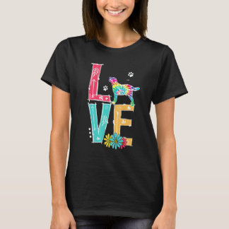 Camiseta Amor Labrador Retriever Tie Dye Labrador Retriever