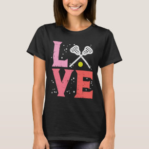Camiseta Amor Lacrosse Guay Lax Player Goalie Coach Hombres