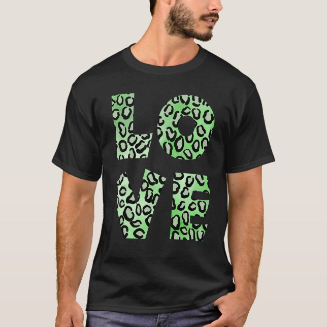 Camiseta Amor Leopardo Cheetah Animal Print 3 (Anverso)