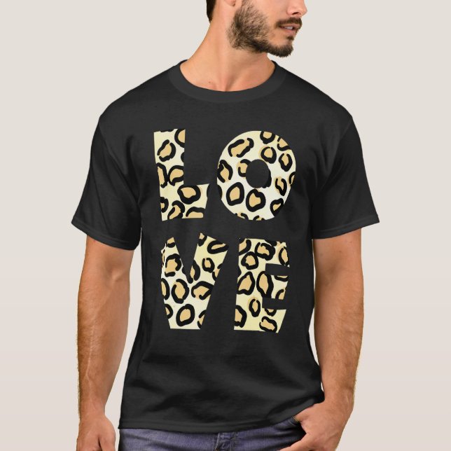 Camiseta Amor Leopardo Cheetah Animal Print 9 (Anverso)