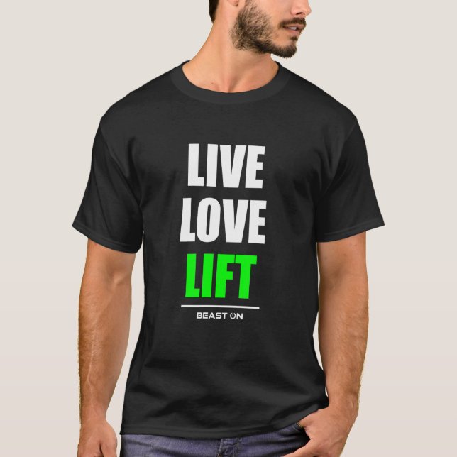 Camiseta Amor Levantamiento Bodybuilding Gana Gainz Gym Fit (Anverso)