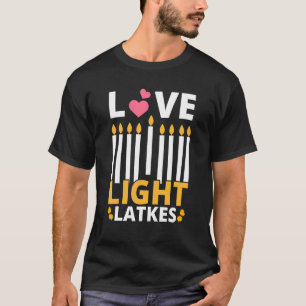 Camiseta Amor Ligero Latas Hanukkah Chanukah Hombres Judíos