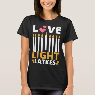 Camiseta Amor Ligero Latas Hanukkah Chanukah Hombres Judíos