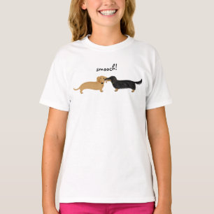 Camiseta Amor lindo de los perros de la salchicha de