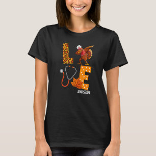 Camiseta Amor lindo Enfermera de Turquía Dabbing Stethoscop