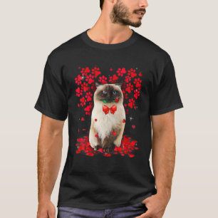 Camiseta Amor lindo Gato himalayo Mascota de San Valentín a
