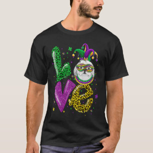 Camiseta Amor lindo Maltés Máscara de Perro Leopardo Mardi 