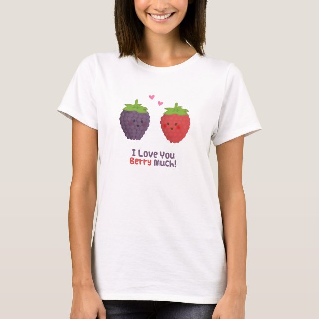 Camiseta Amor lindo usted baya mucho humor del retruécano (Anverso)