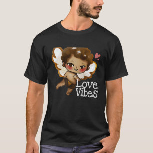 Camiseta Amor lindo Vibes Black Brown Angel Inspirador W