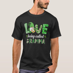 Camiseta Amor Llamado Gramma Gnome Plaid St Patricks D