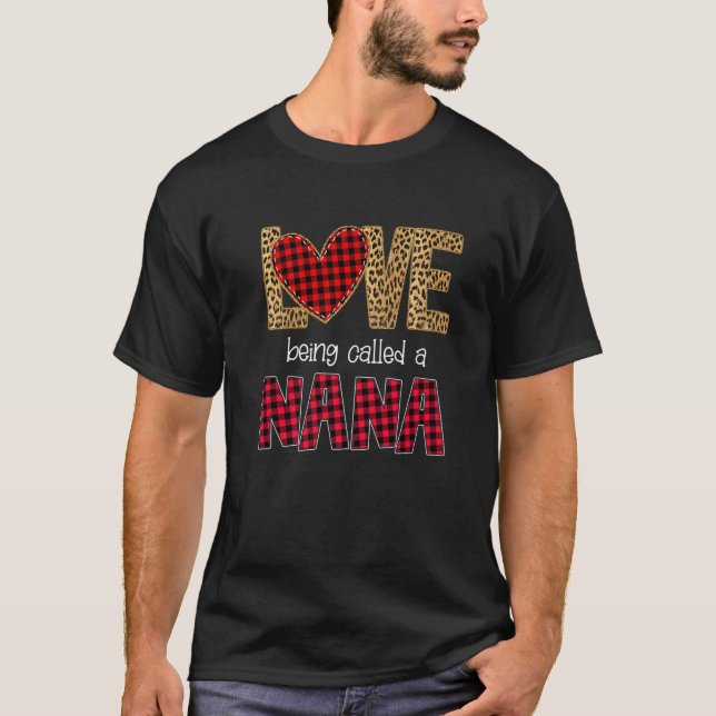 Camiseta Amor Llamado Nana Red Plaid (Anverso)
