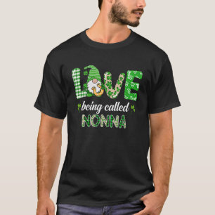 Camiseta Amor Llamado Nonna Gnome Plaid St Patricks Da