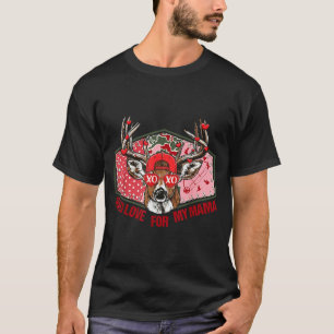 Camiseta Amor loco retro por mis chicos cazadores de ciervo
