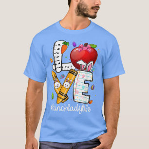 Camiseta Amor Lunch Lady Vida Semana Santa Bunny Ears Egget