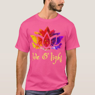 Camiseta Amor Luz Lotus Espiritual Reiki Yoga