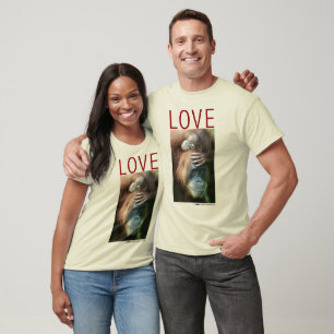 Camiseta Amor - Madre orangután con bebé