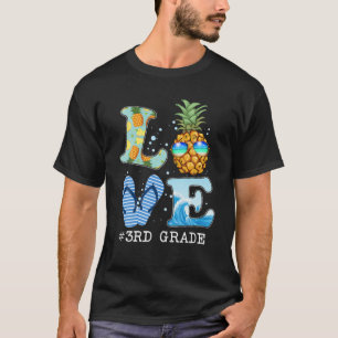 Camiseta Amor Maestra De Piña De 3er Grado Verano De Vuelt