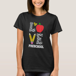 Camiseta Amor Maestra Preescolar Pre K