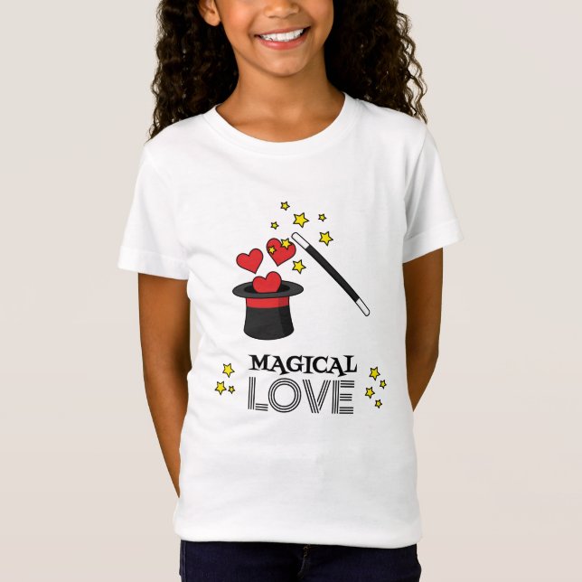 Camiseta Amor mágico - Negro (Anverso)