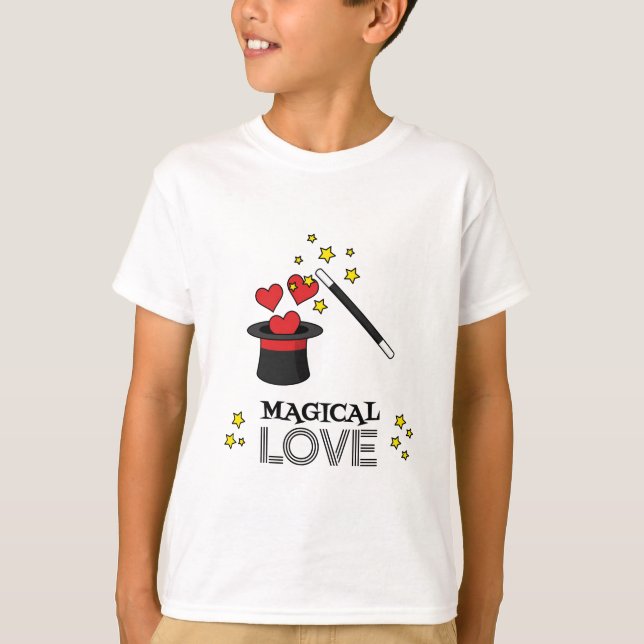 Camiseta Amor mágico - Negro (Anverso)