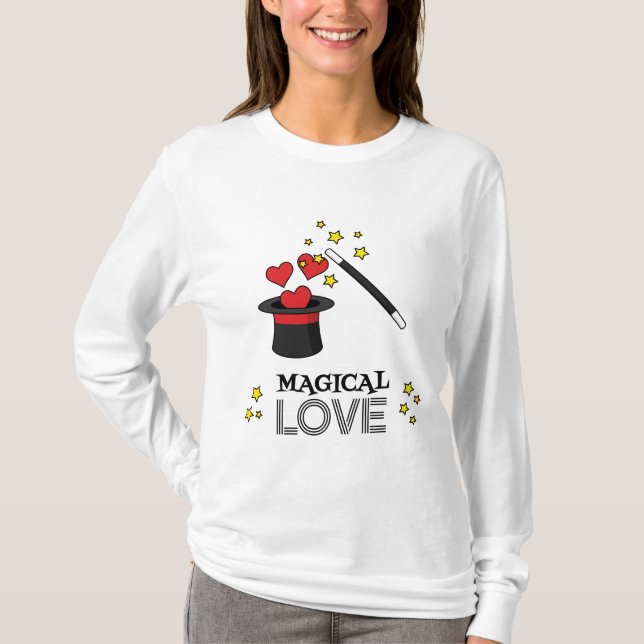 Camiseta Amor mágico - Negro (Anverso)