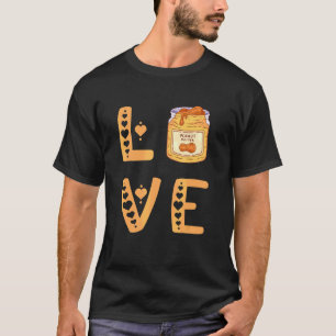 Camiseta Amor Mantequilla De Maní Pb Alta Proteína Alimento