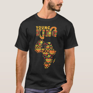 Camiseta Amor Mapa África Corazón Kente Africano Hombres Af