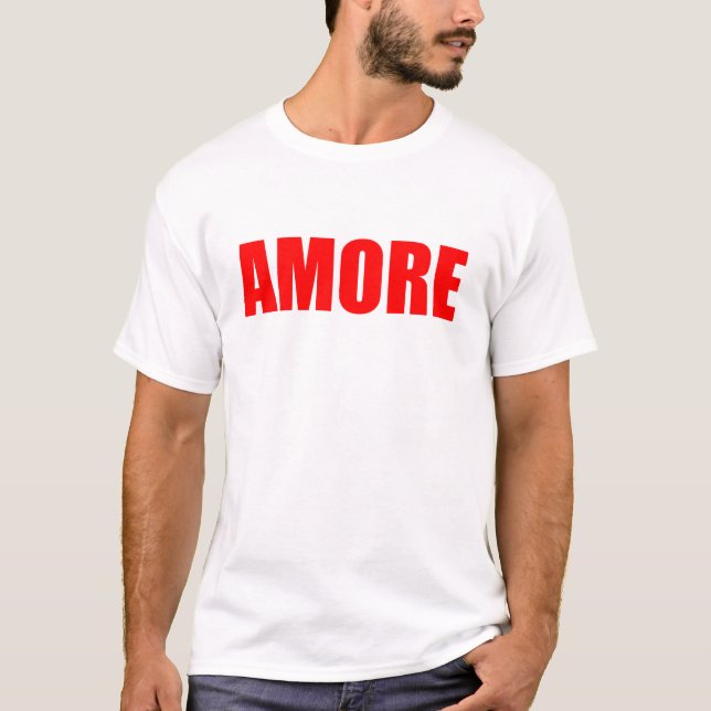 Camiseta Amor más en italiano (Anverso)