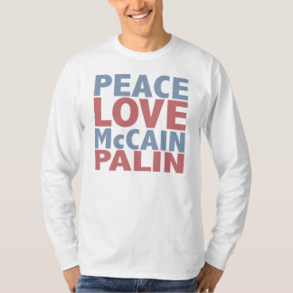 Camiseta Amor McCain Palin de la paz