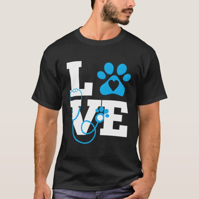 Camiseta Amor Medicina Veterinaria Vet Tech Week Profesor P (Anverso)