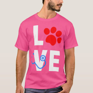 Camiseta Amor Medicina Veterinaria Veterinaria Vet T