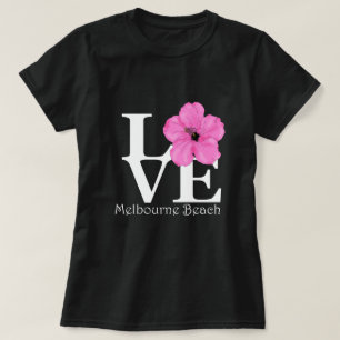 Camiseta AMOR Melbourne Beach Pink Hibiscus