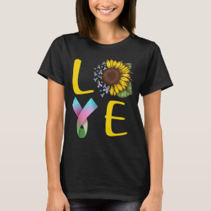 Camiseta amor metastásico cáncer de mama ribera girasol
